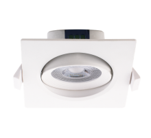 Светильник точечный встраиваемый светодиодный PSP-S 9044 7Вт 4000K белый квадрат поворот 38 град  5004542  Jazzway