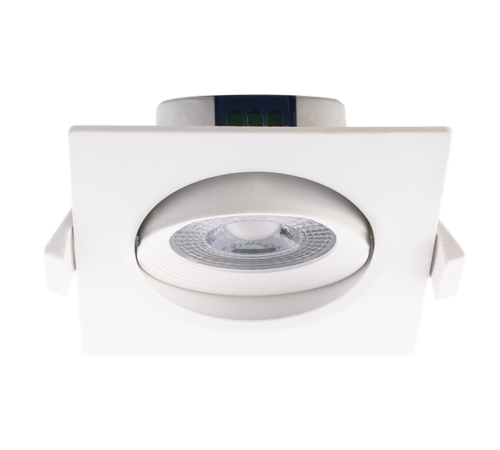 Светильник точечный встраиваемый светодиодный PSP-S 9044 7Вт 4000K белый квадрат поворот 38 град  5004542  Jazzway