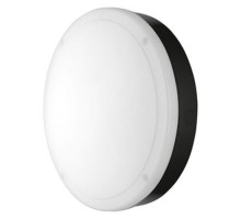 Светильник светодиодный пылевлагозащищенный для ЖКХ ДПО-15Вт 3000K 1400лм IP65 черный 250мм с датчиком LEDVANCE BULKHEAD  4058075375284  LEDVANCE