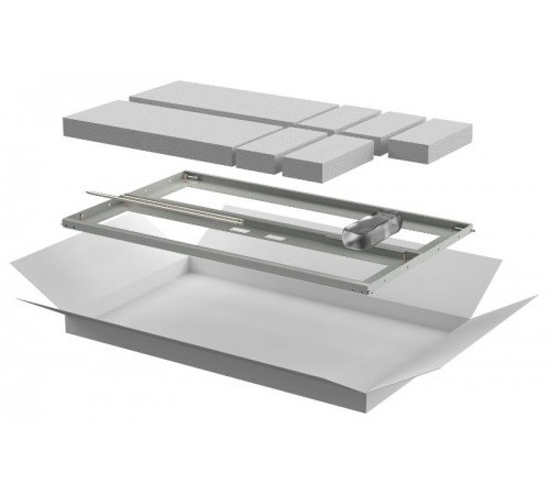 Дверь перфор. двустворч. для шкафа LINEA N 18U 600мм сер  LN35-18U6X-D2P  ITK