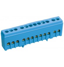 Шина N "ноль" в в корпусном изоляторе на DIN-рейку ШНИ-6х9-16-К-С  YNN10-69-16KD-K07  IEK