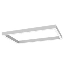 Светодиодный светильник Х-line прямоугольный подвесной 60 Вт 3000 К 1050x595x100 мм RAL9003 белый муар  V1-R0-1R828-02OP0-4006030  VARTON