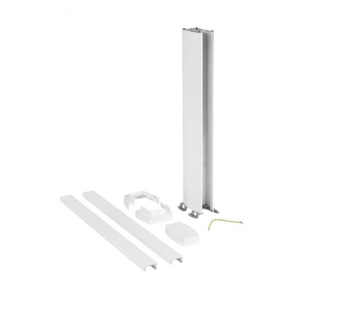Snap-On мини-колонна пластиковая с крышкой из пластика 2 секции, высота 0,68 метра, цвет белый (обязательно комплектовать фиксатором для ЭУИ, арт. 603