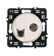 Celiane Сл. кость Накладка блока комп. + TV розетки  066234  Legrand