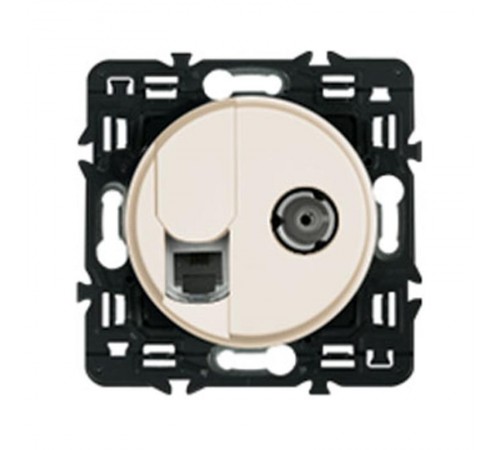 Celiane Сл. кость Накладка блока комп. + TV розетки  066234  Legrand