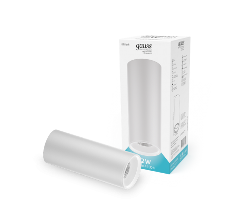 Светильник светодиодный декоративный бытовой HD013 12W (белый) 4100K 79x200мм  HD013  Gauss