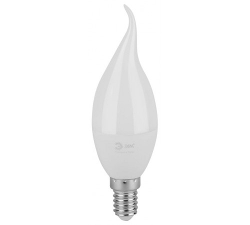 Лампа светодиодная  GREEN LINE LED BXS-8W-840-E14 GL E14 8 Вт свеча на ветру яркий белый свет  Б0067114  ЭРА