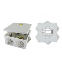 Коробка уравнивания потенциалов (КУП) о/п 85х85х40мм, шина 6х9, 8 групп, IP44, инд. Штрихкод  SQ1401-1360  TDM