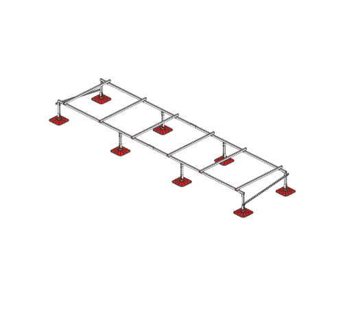 Опорная конструкция для установки оборудования TECHNORAPTOR FOOT 5000х1500  KM-TR-F-SSEI-5000-1500  КМ - профиль