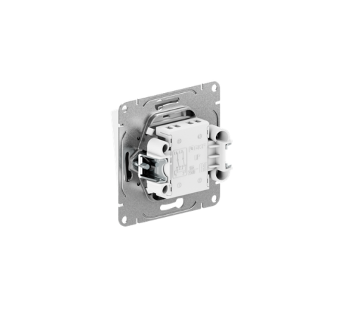 Механизм выключателя, одноклавишный, перекрёстный, белый Эпика EKF  UP1-SWW-12  EKF