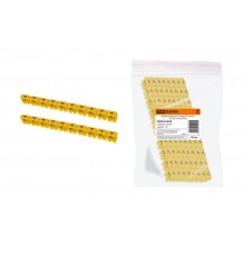 Маркер наборный - символ "A" желтый 2,5 мм2 (150 шт.)   SQ0534-0028  TDM