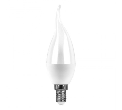 Лампа светодиодная LB-97 (7W) 230V E14 4000K свеча на ветру  25761  FERON