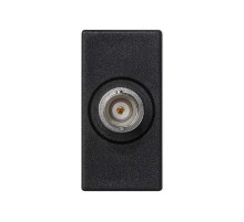 Simon Connect Плата с коаксиал. р/ч-разъёмом BNC, 1/2 К45, Rволн = 75 Ом, под пайку, байонет, графит  K102D-14  Simon