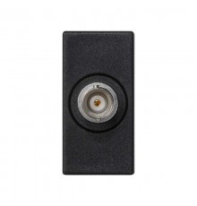 Simon Connect Плата с коаксиал. р/ч-разъёмом BNC, 1/2 К45, Rволн = 75 Ом, под пайку, байонет, графит  K102D-14  Simon