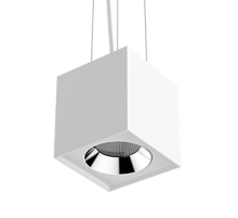 Светильник светодиодный DL-02 Cube подвесной 150х160 мм 36Вт 4000K 35° RAL9010 белый мат. DALI  V1-R0-00360-30D01-2003640  VARTON