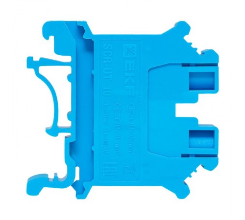 Клеммная колодка винтовая 16 UT синяя  scr-ut-16-b  EKF