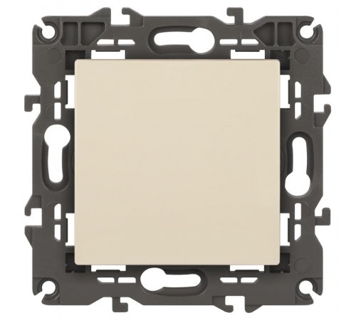 14-1111-02 Кнопка, 10АХ-250В, Elegance, слоновая кость (10/100/2500)  Б0047863  ЭРА