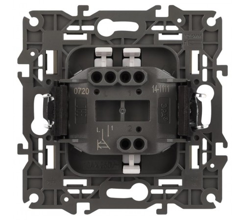 14-1111-02 Кнопка, 10АХ-250В, Elegance, слоновая кость (10/100/2500)  Б0047863  ЭРА