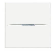 Axolute. Выключатель аксиальный одноклавишный 10А 250В. Автоматические клеммы. 2 модуля. Цвет Белый  HD4001M2AN  Legrand