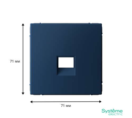 ArtGallery Аквамарин Накладка информационная типа Keystone  GAL001184  SE