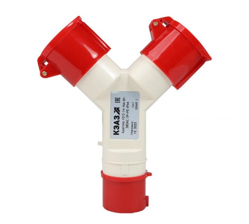 Адаптер 1012-14-16А-6h-380AC-3P+PE-IP44  235596  КЭАЗ