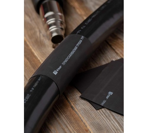 Термоусаживаемая трубка ТУТ нг 120/60 черная рулон PROxima  tut-120-b  EKF