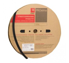 Термоусаживаемая трубка ТУТ нг 120/60 черная рулон PROxima  tut-120-b  EKF