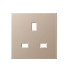 Розетка БС 2п+Е со шторками шампань  A3521CH  Jung