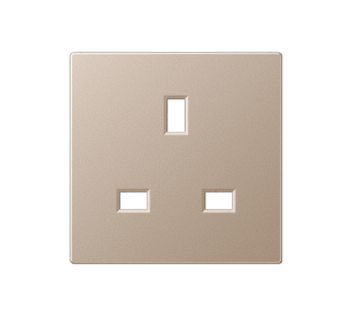 Розетка БС 2п+Е со шторками шампань  A3521CH  Jung