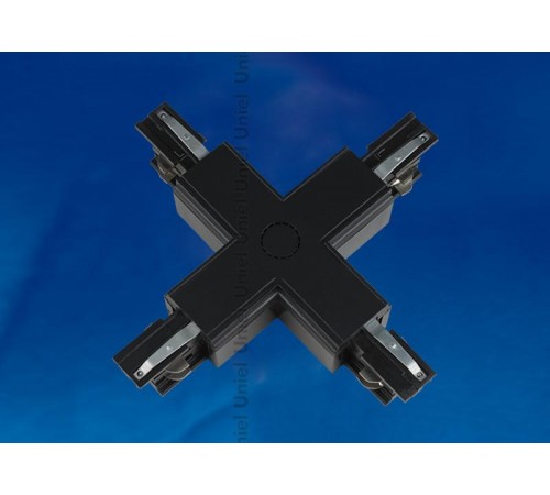 Соединитель для шинопровода осветительного Х-образный. черный. UBX-A41 BLACK 1 POLYBAG  09748  Uniel