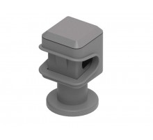 Держатель пластиковый для круглых проводников 8 мм, М8, коричневый, пластик, 293104  МД-104-П   Ostec