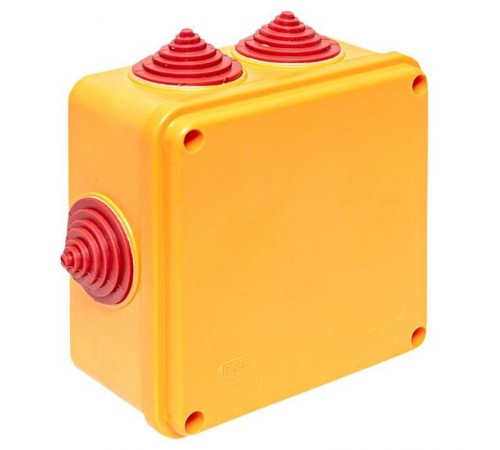 Коробка огнестойкая E90 100х100х50мм, с клеммником 6 полюсов 1,5-6 мм2 IP55  plc-kmrf-100-6-06  EKF