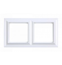 Рамка 2-поста; Eco Profi  Standart; термопласт; белый  EPS482WW  Jung