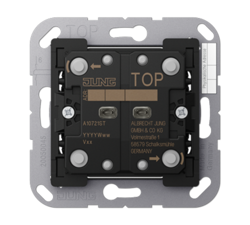 Кнопочный модуль "стандарт" F10 на 2 группы; A500  A10721ST  Jung