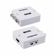 Конвертер HDMI на 3 RCA, пластик, белый  17-6931  REXANT