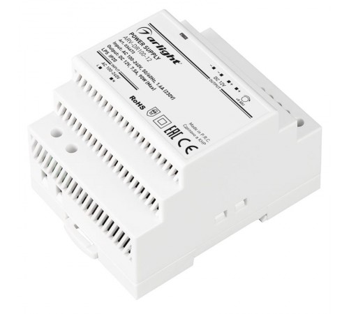 Блок питания ARV-DR100-12 (12V, 7.5A, 90W) (Arlight, IP20 DIN-рейка)  034673  Arlight
