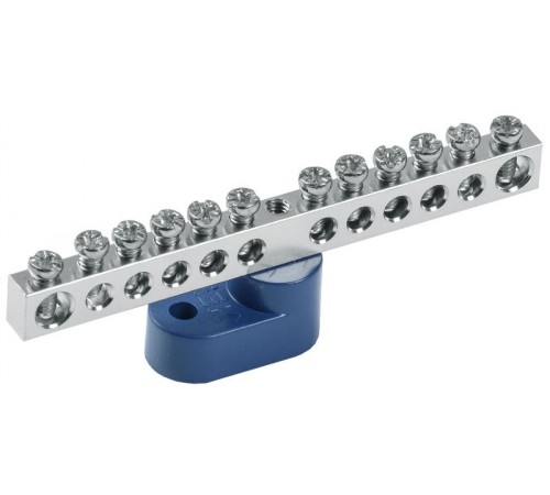 Шина N "ноль" на одном угловом изоляторе Ni ШНИ-6х9-14-У1-С  YNN10-14-C1-K07-N  IEK