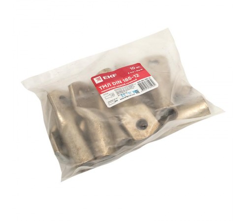 Наконечник медный луженый ТМЛ DIN 185-12 PROxima  tml-din-185-12  EKF