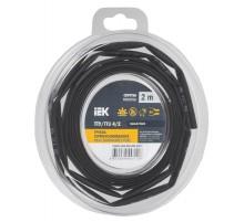 Трубка термоусадочная ТТУ нг-LS 4/2 черная (2м/упак) IEK  UDR12-004-002-002-K02-T  IEK