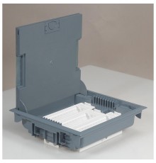 Коробка напольная сер.(крышка сталь)18м гор. 75-105мм  089610  Legrand