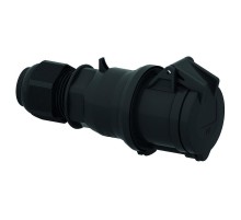 Вилка панельная 3п(2p + PE) 32А 230 QC черная IP44 I 310513-Bals I Bals