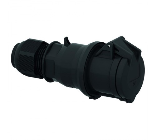 Вилка панельная 3п(2p + PE) 32А 230 QC черная IP44 I 310513-Bals I Bals