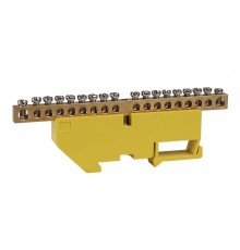 Шина нулевая с изолятором OptiKit  BB-D-PE-DIN-18-6х9 желтый  277845  КЭАЗ