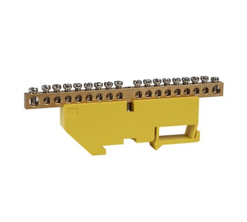 Шина нулевая с изолятором OptiKit  BB-D-PE-DIN-18-6х9 желтый  277845  КЭАЗ