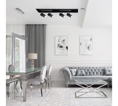 Светильник-спот настенно-потолочный под лампу GU10, белый ML231  41486  FERON