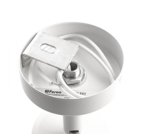 Светильник-спот настенно-потолочный под лампу GU10, белый ML232  41488  FERON