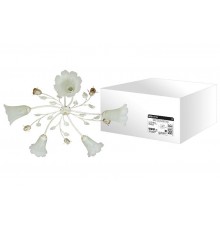 Люстра НСБ 02-02 Юнона 5х40Вт ЛН Е14 белый с золотом  SQ0370-0013  TDM