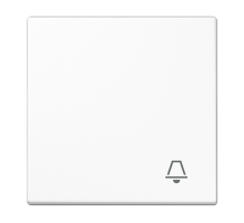 Клавиша для  выключателя с символом "звонок"; белая  LS990KWW  Jung