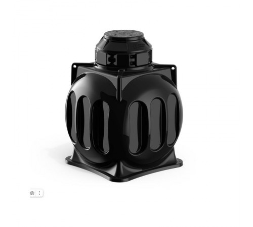 Пластиковый колодец КС-5М c каркасом,  с дополнительной горловиной D780 H500, муфтой и крышкой D560  PR08.32399  Промрукав