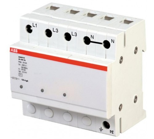 Ограничитель перенапряжения OVR T1 3L 25 255 TS  2CTB815101R0600  ABB